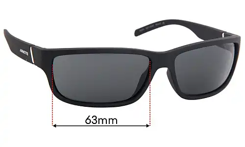 Sunglass Fix Lentilles de Remplacement pour Arnette Zoro AN4271 - 63mm Wide Arnette Zoro AN4271 Lentilles de Remplacement 63mm wide