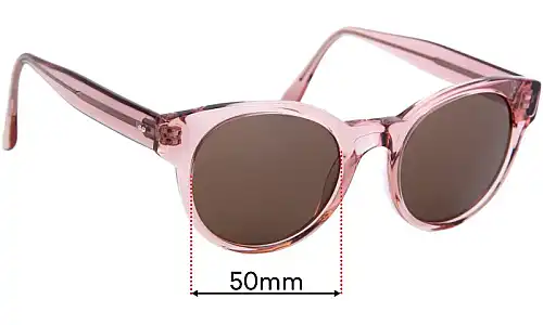 Sunglass Fix Verres de Remplacement pour Bailey Nelson Carole - 50mm Wide Bailey Nelson Carole Verres de Remplacement 50mm wide