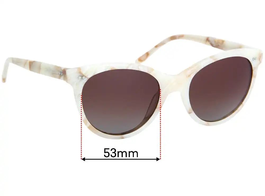 Sunglass Fix Lentilles de Remplacement pour Bailey Nelson Melina - 53mm Wide Sunglass Fix Lentilles de Remplacement pour Bailey Nelson Melina - 53mm Wide