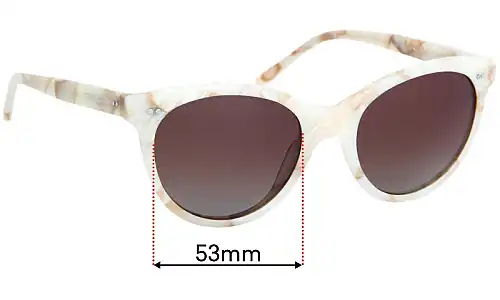 Sunglass Fix Lentilles de Remplacement pour Bailey Nelson Melina - 53mm Wide Bailey Nelson Melina Lentilles de Remplacement 53mm wide