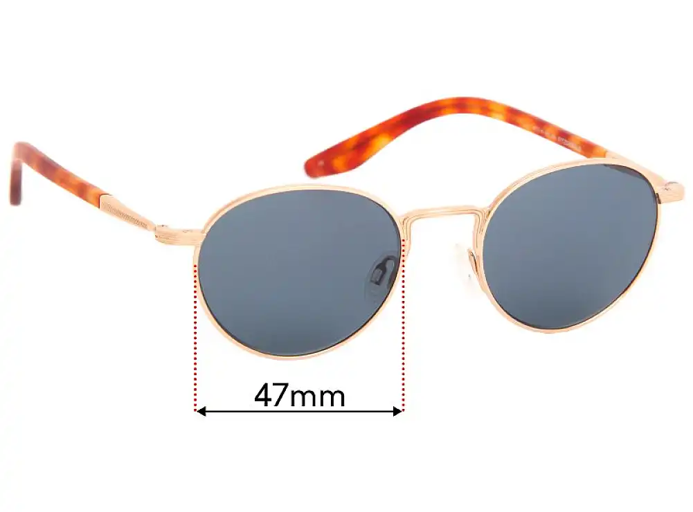Sunglass Fix Verres de Remplacement pour Barton Perreira Fitzgerald - 47mm Wide Sunglass Fix Verres de Remplacement pour Barton Perreira Fitzgerald - 47mm Wide