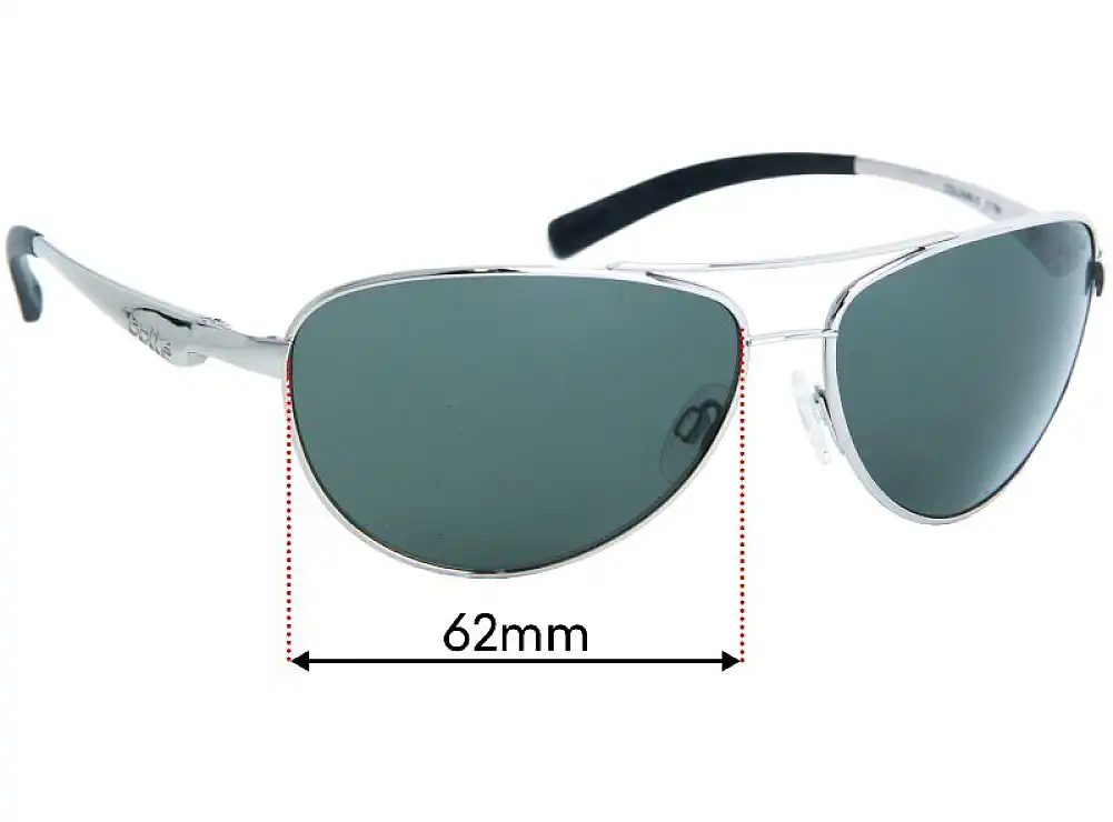 Sunglass Fix Lentilles de Remplacement pour Bolle Columbus - 62mm Wide Sunglass Fix Lentilles de Remplacement pour Bolle Columbus - 62mm Wide