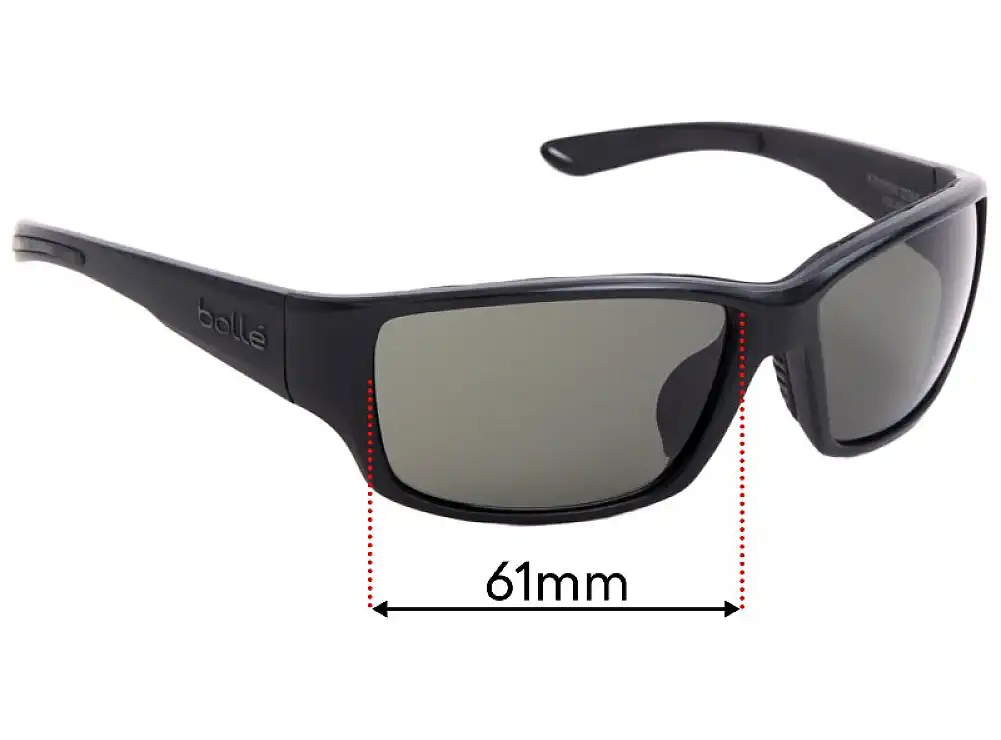 Sunglass Fix Lentilles de Remplacement pour Bolle Kayman - 61mm Wide Sunglass Fix Lentilles de Remplacement pour Bolle Kayman - 61mm Wide