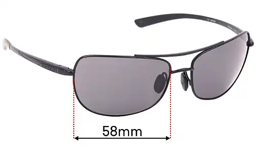 Sunglass Fix Verres de Remplacement pour Bolle Quindaro - 58mm Wide Sunglass Fix Verres de Remplacement pour Bolle Quindaro - 58mm Wide