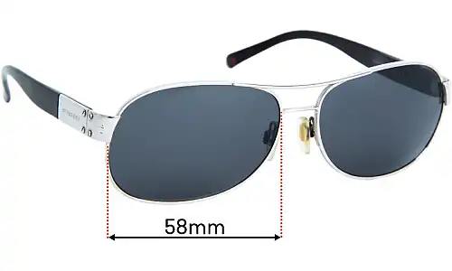 Sunglass Fix Verres de Remplacement pour Burberry B 3021 - 58mm Wide Sunglass Fix Verres de Remplacement pour Burberry B 3021 - 58mm Wide