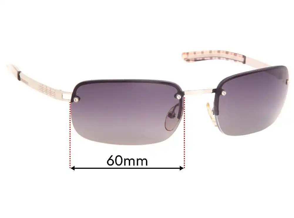 Sunglass Fix Lentilles de Remplacement pour Burberry B 8926/S - 60mm Wide Sunglass Fix Lentilles de Remplacement pour Burberry B 8926/S - 60mm Wide