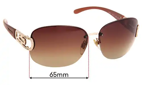 Sunglass Fix Verres de Remplacement pour Bvlgari 6022-B - 65mm Wide Sunglass Fix Verres de Remplacement pour Bvlgari 6022-B - 65mm Wide