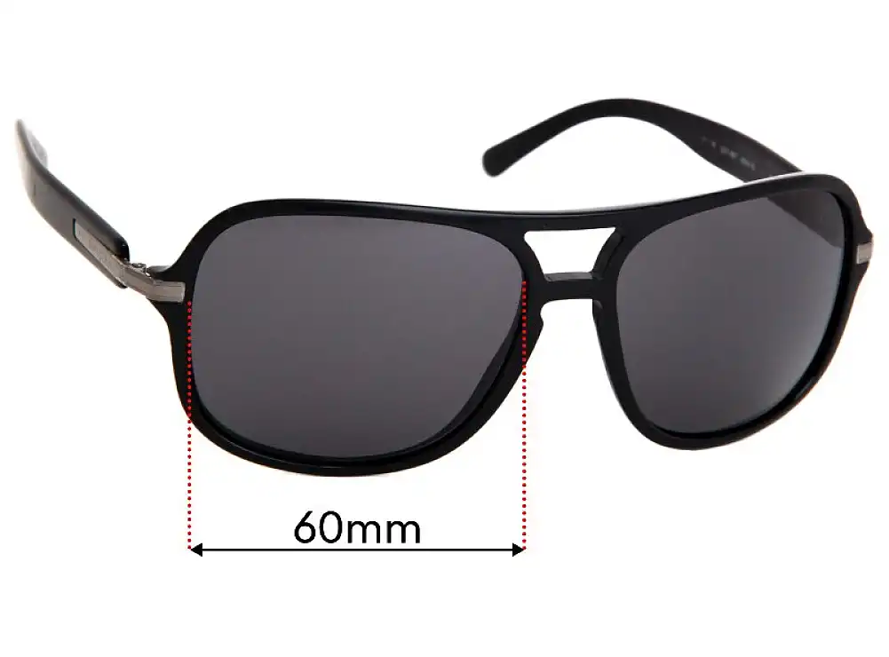 Sunglass Fix Verres de Remplacement pour Bvlgari 7008 - 60mm Wide Sunglass Fix Verres de Remplacement pour Bvlgari 7008 - 60mm Wide