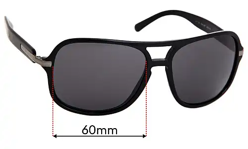 Sunglass Fix Verres de Remplacement pour Bvlgari 7008 - 60mm Wide Sunglass Fix Verres de Remplacement pour Bvlgari 7008 - 60mm Wide