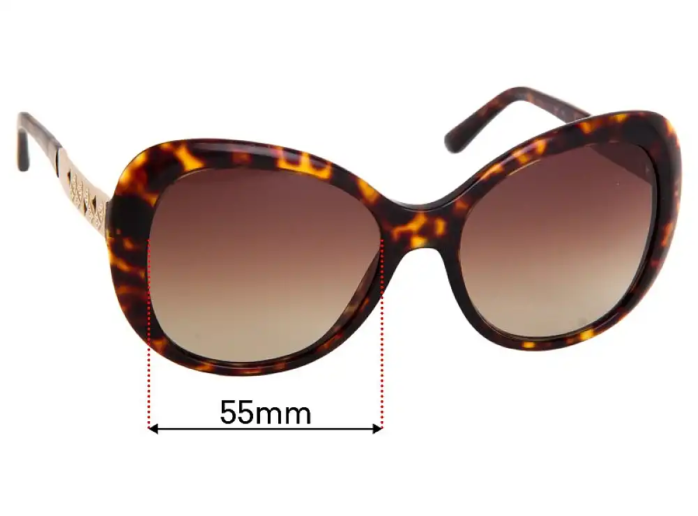 Sunglass Fix Verres de Remplacement pour Bvlgari 8199-B - 55mm Wide Sunglass Fix Verres de Remplacement pour Bvlgari 8199-B - 55mm Wide