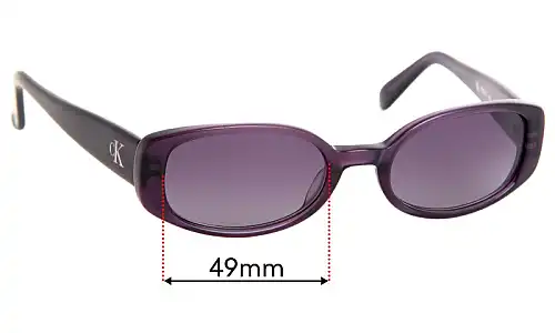Sunglass Fix Verres de Remplacement pour Calvin Klein CK4022 - 49mm Wide Sunglass Fix Verres de Remplacement pour Calvin Klein CK4022 - 49mm Wide