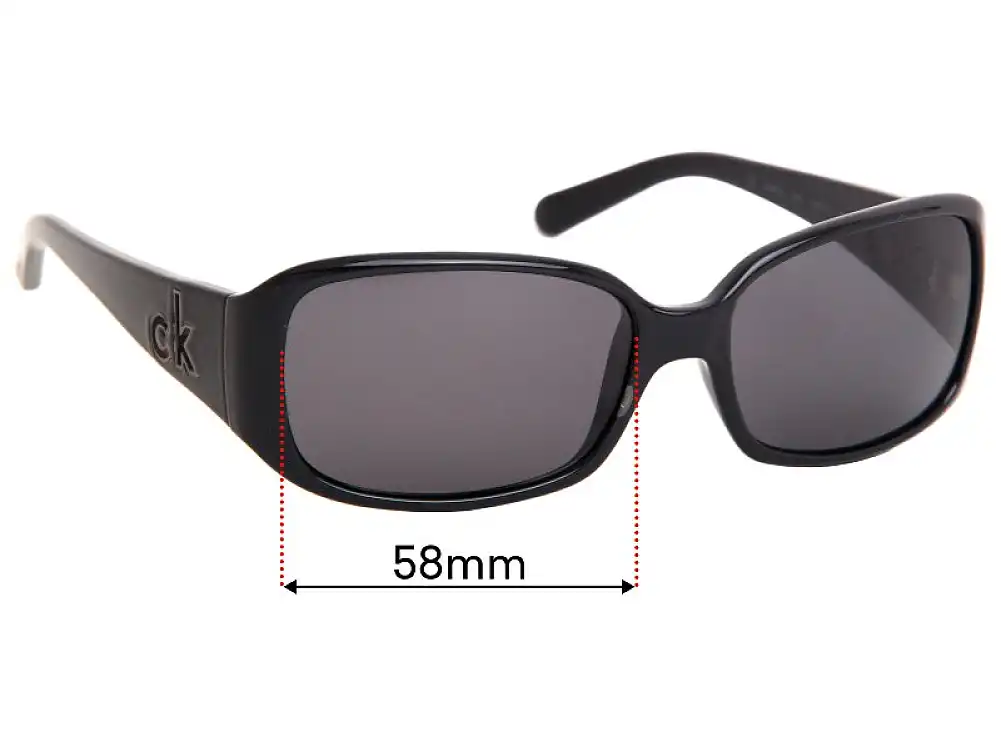 Sunglass Fix Verres de Remplacement pour Calvin Klein CK3065S - 58mm Wide Sunglass Fix Verres de Remplacement pour Calvin Klein CK3065S - 58mm Wide