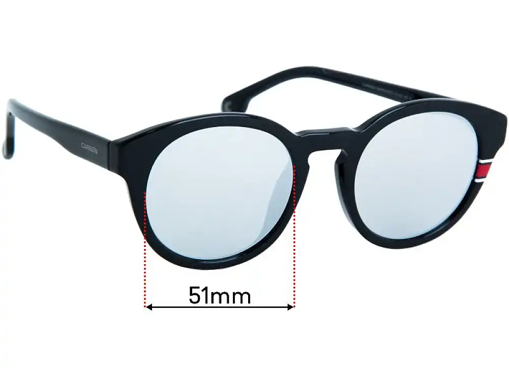 Sunglass Fix Lentilles de Remplacement pour Carrera 184/F/S - 51mm Wide Sunglass Fix Lentilles de Remplacement pour Carrera 184/F/S - 51mm Wide