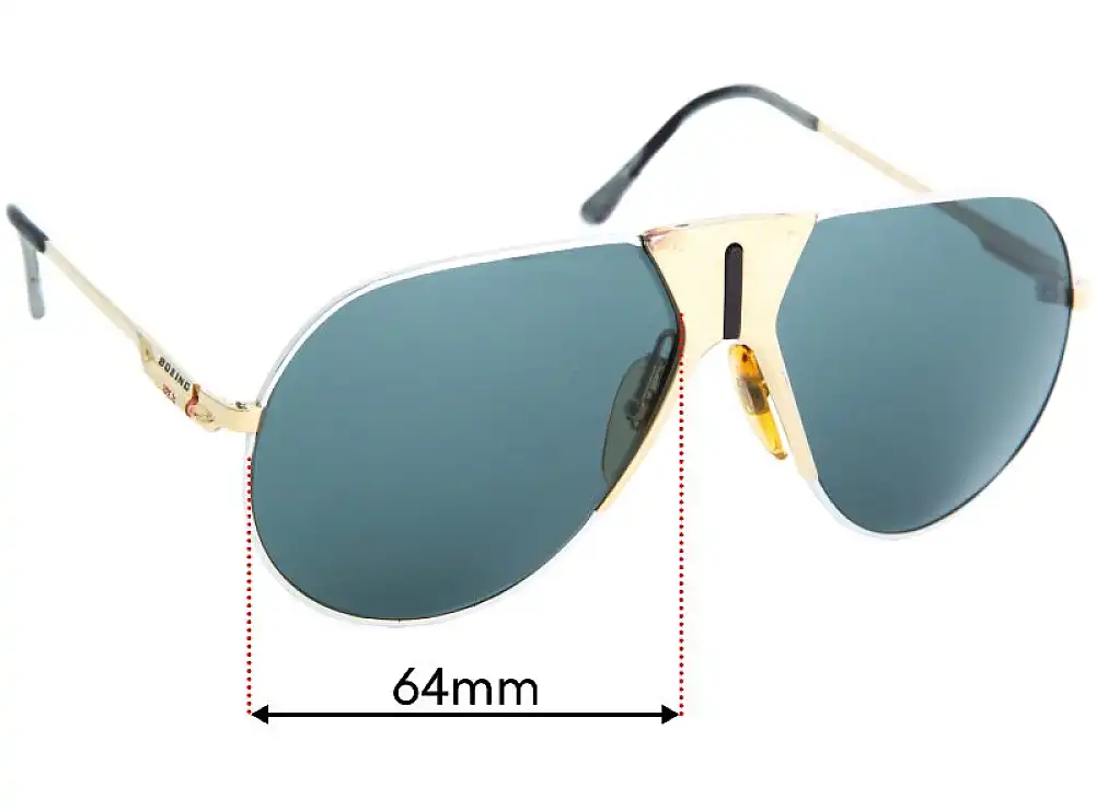 Sunglass Fix Verres de Remplacement pour Carrera Boeing 5701 - 64mm Wide Sunglass Fix Verres de Remplacement pour Carrera Boeing 5701 - 64mm Wide