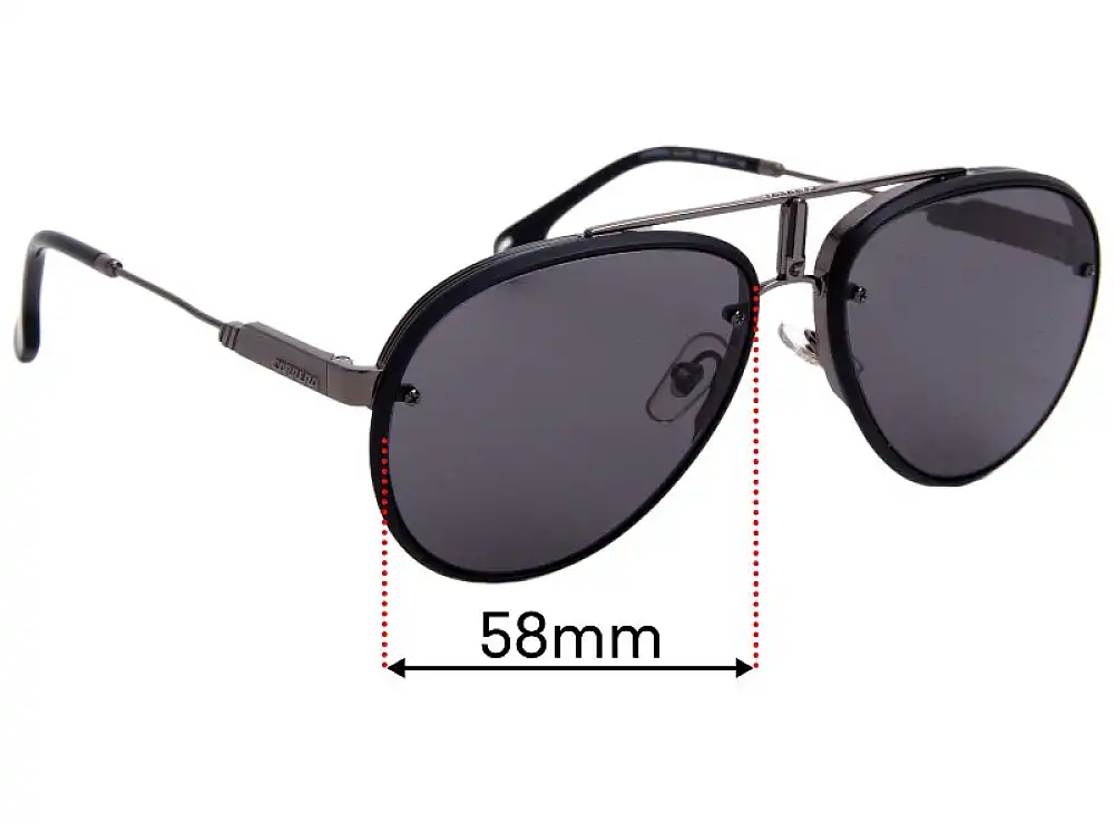 Carrera Glory Replacement Lenses 58mm Carrera Glory Replacement Lenses 58mm