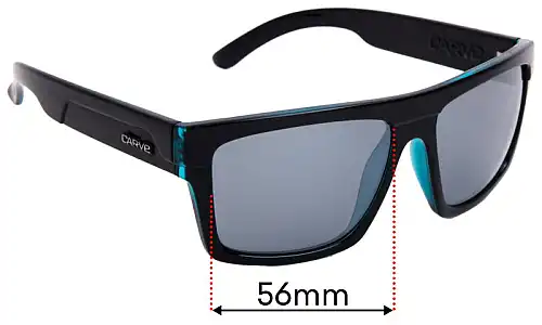 Sunglass Fix Lentilles de Remplacement pour Carve Volley - 56mm Wide Carve Volley Lentilles de Remplacement 56mm wide