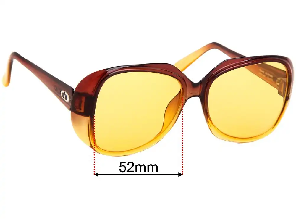 Sunglass Fix Verres de Remplacement pour Christian Dior 2033 - 52mm Wide Sunglass Fix Verres de Remplacement pour Christian Dior 2033 - 52mm Wide
