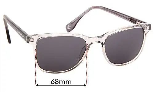 Sunglass Fix Verres de Remplacement pour Converse 68 - 50mm Wide Sunglass Fix Verres de Remplacement pour Converse 68 - 50mm Wide