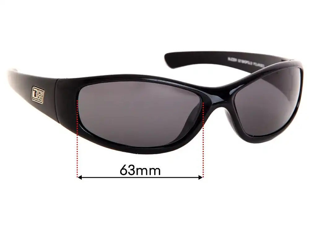 Sunglass Fix Verres de Remplacement pour Dirty Dog Buzzer - 63mm Wide Sunglass Fix Verres de Remplacement pour Dirty Dog Buzzer - 63mm Wide