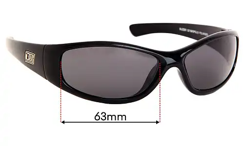 Sunglass Fix Verres de Remplacement pour Dirty Dog Buzzer - 63mm Wide Sunglass Fix Verres de Remplacement pour Dirty Dog Buzzer - 63mm Wide