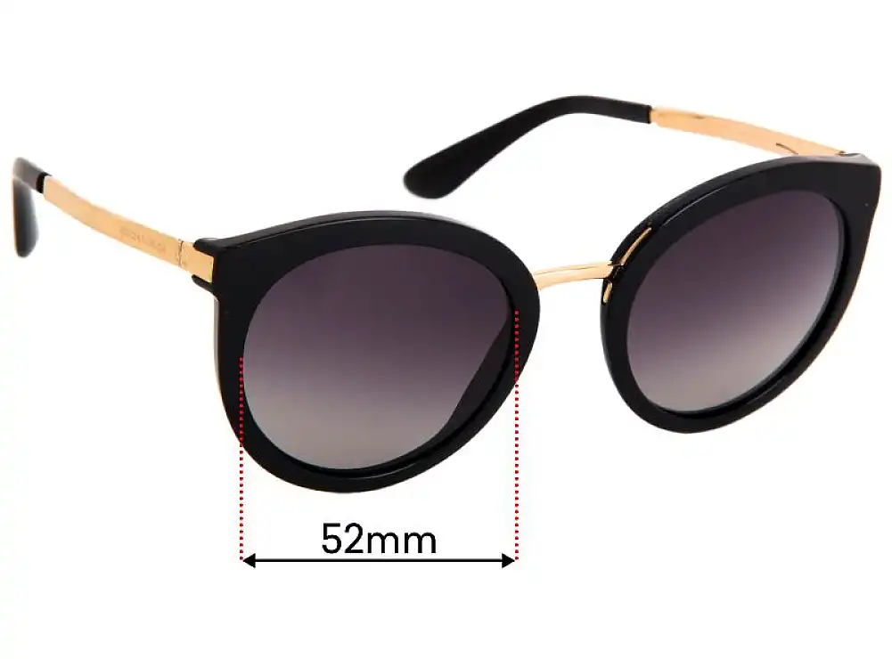 Sunglass Fix Lentilles de Remplacement pour Dolce & Gabbana DG4268 - 52mm Wide Sunglass Fix Lentilles de Remplacement pour Dolce & Gabbana DG4268 - 52mm Wide