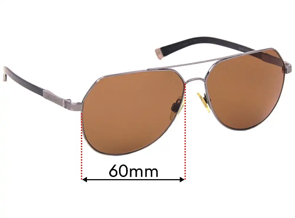 Sunglass Fix Verres de Remplacement pour Dolce & Gabbana DG2133 Basalto Collection - 60mm Wide Sunglass Fix Verres de Remplacement pour Dolce & Gabbana DG2133 Basalto Collection - 60mm Wide
