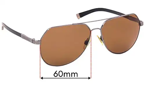 Sunglass Fix Verres de Remplacement pour Dolce & Gabbana DG2133 Basalto Collection - 60mm Wide Sunglass Fix Verres de Remplacement pour Dolce & Gabbana DG2133 Basalto Collection - 60mm Wide