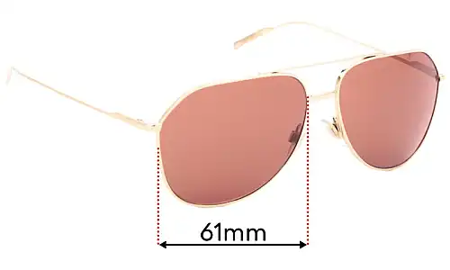 Sunglass Fix Lentilles de Remplacement pour Dolce & Gabbana DG2166 - 61mm Wide Dolce & Gabbana DG2166 Lentilles de Remplacement 61mm wide
