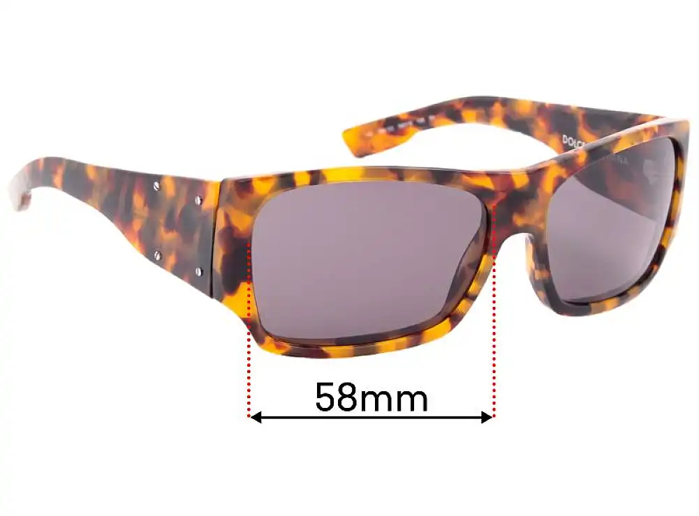 Sunglass Fix Lentilles de Remplacement pour Dolce & Gabbana DG4045 - 58mm Wide Sunglass Fix Lentilles de Remplacement pour Dolce & Gabbana DG4045 - 58mm Wide
