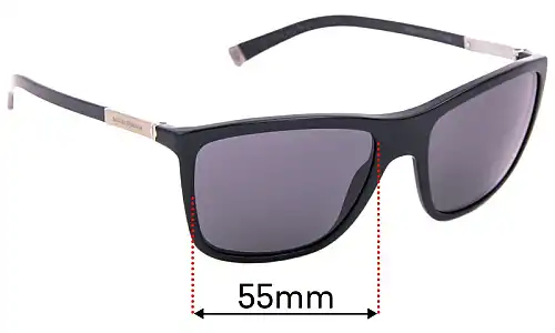 Sunglass Fix Verres de Remplacement pour Dolce & Gabbana DG4210 Basalto Collection - 55mm Wide Sunglass Fix Verres de Remplacement pour Dolce & Gabbana DG4210 Basalto Collection - 55mm Wide