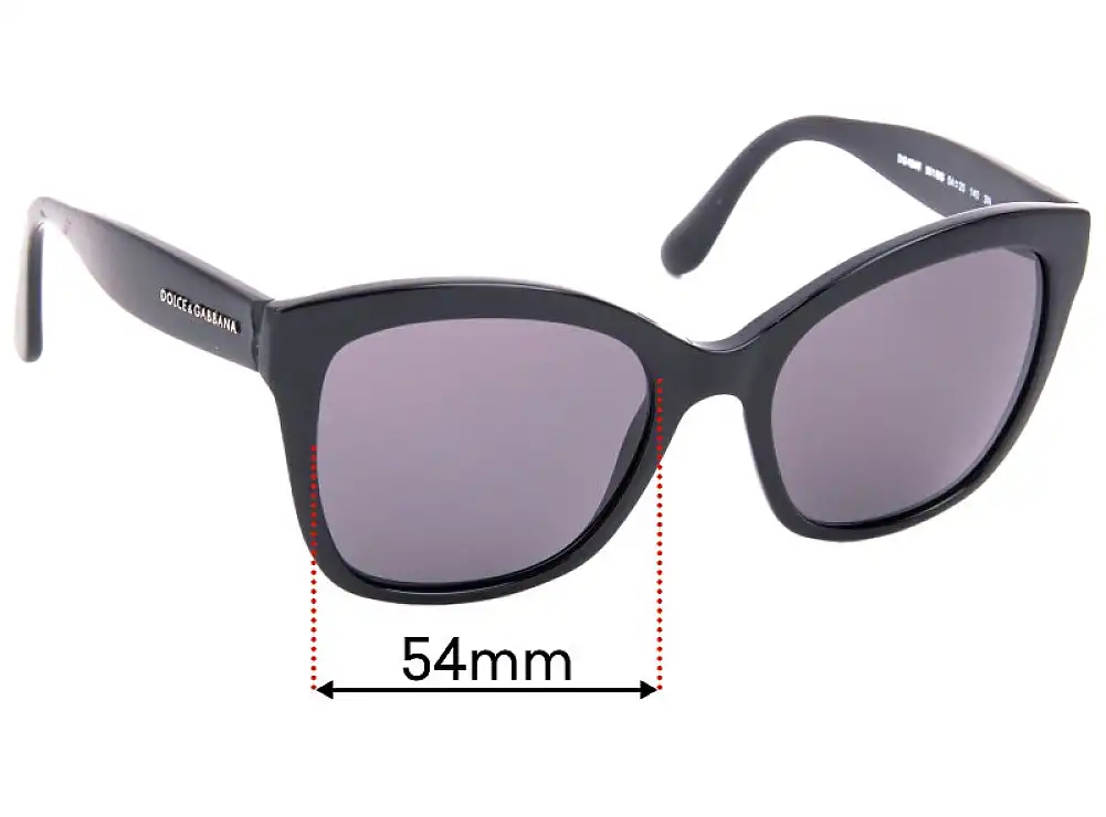 Sunglass Fix Verres de Remplacement pour Dolce & Gabbana DG4240 - 54mm Wide Sunglass Fix Verres de Remplacement pour Dolce & Gabbana DG4240 - 54mm Wide