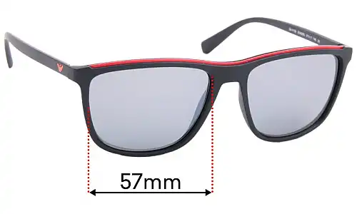 Sunglass Fix Lentilles de Remplacement pour Emporio Armani EA4109 - 57mm Wide Emporio Armani EA4109 Lentilles de Remplacement 57mm wide