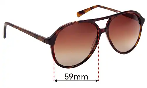 Sunglass Fix Verres de Remplacement pour Eye Buy Direct Jakarta - 59mm Wide Sunglass Fix Verres de Remplacement pour Eye Buy Direct Jakarta - 59mm Wide