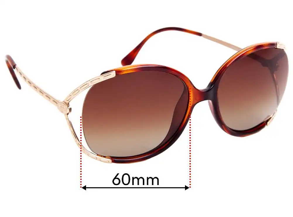 Sunglass Fix Verres de Remplacement pour Fendi FS 5174 - 60mm Wide Sunglass Fix Verres de Remplacement pour Fendi FS 5174 - 60mm Wide
