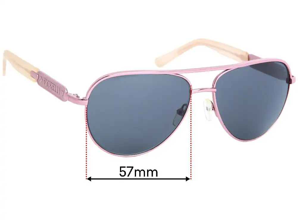 Sunglass Fix Verres de Remplacement pour Fiorelli Sukie - 57mm Wide Sunglass Fix Verres de Remplacement pour Fiorelli Sukie - 57mm Wide