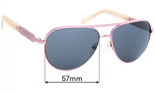 Sunglass Fix Verres de Remplacement pour Fiorelli Sukie - 57mm Wide Sunglass Fix Verres de Remplacement pour Fiorelli Sukie - 57mm Wide