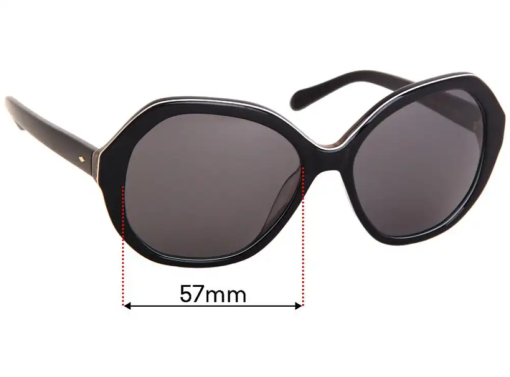 Sunglass Fix Verres de Remplacement pour Fossil FOS 2031/S - 57mm Wide Sunglass Fix Verres de Remplacement pour Fossil FOS 2031/S - 57mm Wide