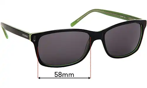 Sunglass Fix Verres de Remplacement pour Genesis Gdansk - 58mm Wide Sunglass Fix Verres de Remplacement pour Genesis Gdansk - 58mm Wide