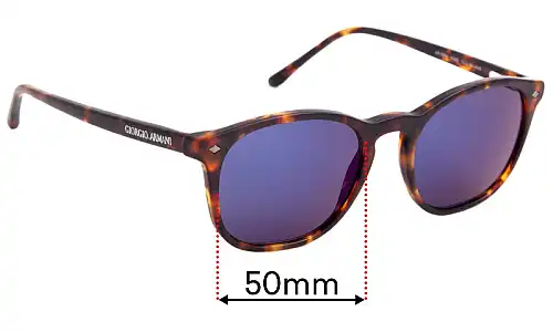 Sunglass Fix Verres de Remplacement pour Giorgio Armani AR 7074 - 50mm Wide Sunglass Fix Verres de Remplacement pour Giorgio Armani AR 7074 - 50mm Wide