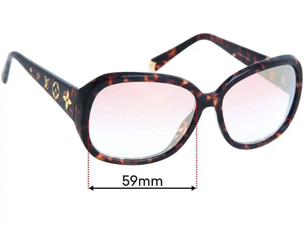 Sunglass Fix Lentilles de Remplacement pour Louis Vuitton Z0885W - 59mm Wide Sunglass Fix Lentilles de Remplacement pour Louis Vuitton Z0885W - 59mm Wide