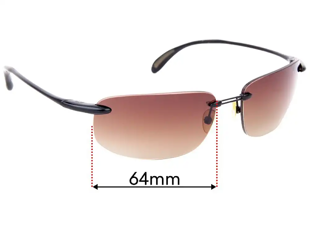 Sunglass Fix Verres de Remplacement pour Mako Feather Flex XL 9571 - 64mm Wide Sunglass Fix Verres de Remplacement pour Mako Feather Flex XL 9571 - 64mm Wide