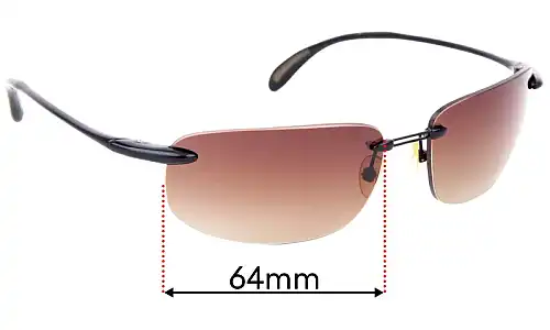 Sunglass Fix Verres de Remplacement pour Mako Feather Flex XL 9571 - 64mm Wide Sunglass Fix Verres de Remplacement pour Mako Feather Flex XL 9571 - 64mm Wide