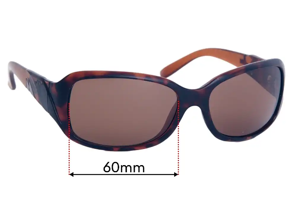 Sunglass Fix Verres de Remplacement pour Mako Unknown Model - 60mm Wide Sunglass Fix Verres de Remplacement pour Mako Unknown Model - 60mm Wide