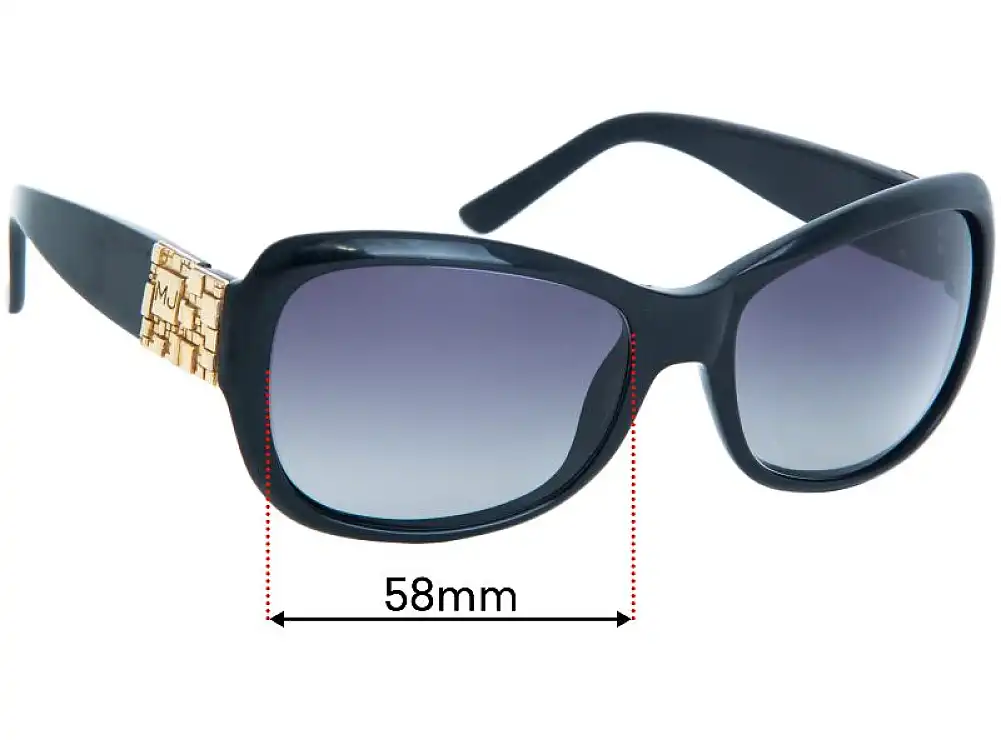 Sunglass Fix Verres de Remplacement pour Marc by Marc Jacobs MJ 191/S - 58mm Wide Sunglass Fix Verres de Remplacement pour Marc by Marc Jacobs MJ 191/S - 58mm Wide
