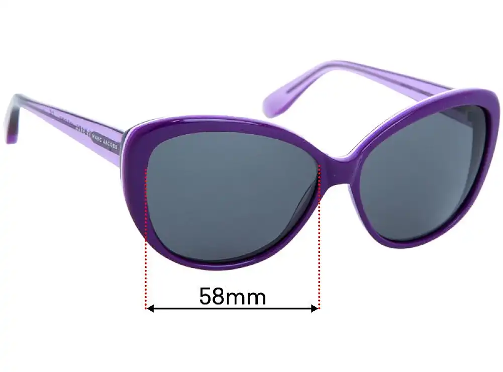 Sunglass Fix Verres de Remplacement pour Marc by Marc Jacobs MMJ 374/S - 58mm Wide Sunglass Fix Verres de Remplacement pour Marc by Marc Jacobs MMJ 374/S - 58mm Wide