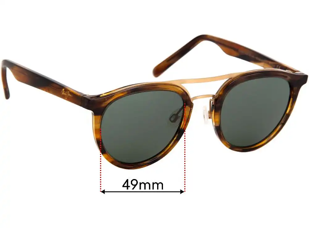 Sunglass Fix Verres de Remplacement pour Maui Jim MJ529 Sunny Days - 49mm Wide Sunglass Fix Verres de Remplacement pour Maui Jim MJ529 Sunny Days - 49mm Wide
