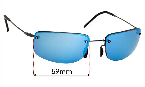 Sunglass Fix Verres de Remplacement pour Maui Jim MJ352 Pali - 59mm Wide Sunglass Fix Verres de Remplacement pour Maui Jim MJ352 Pali - 59mm Wide