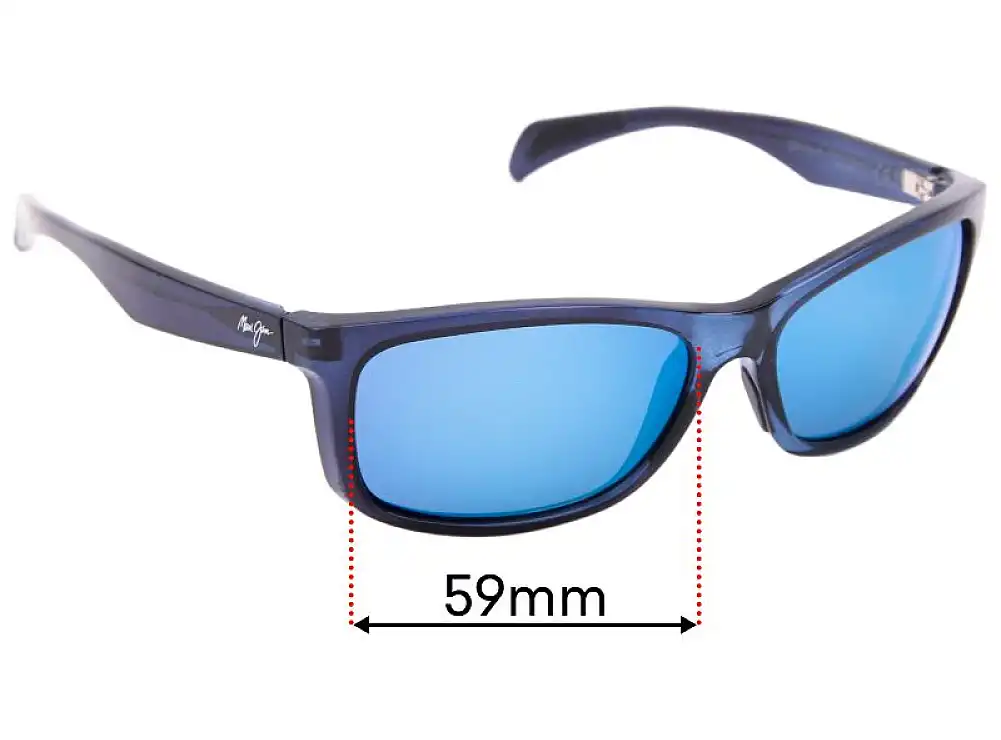 Sunglass Fix Verres de Remplacement pour Maui Jim MJ785 Puhi - 59mm Wide Sunglass Fix Verres de Remplacement pour Maui Jim MJ785 Puhi - 59mm Wide