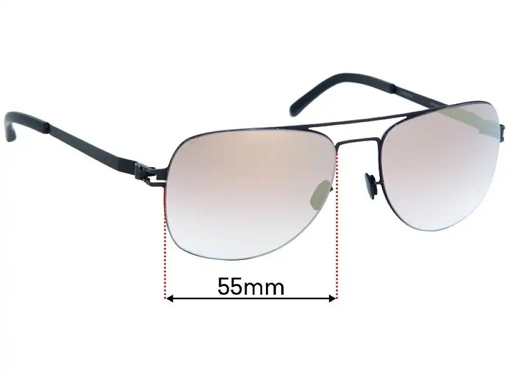 Sunglass Fix Verres de Remplacement pour Mykita Jim - 55mm Wide Sunglass Fix Verres de Remplacement pour Mykita Jim - 55mm Wide