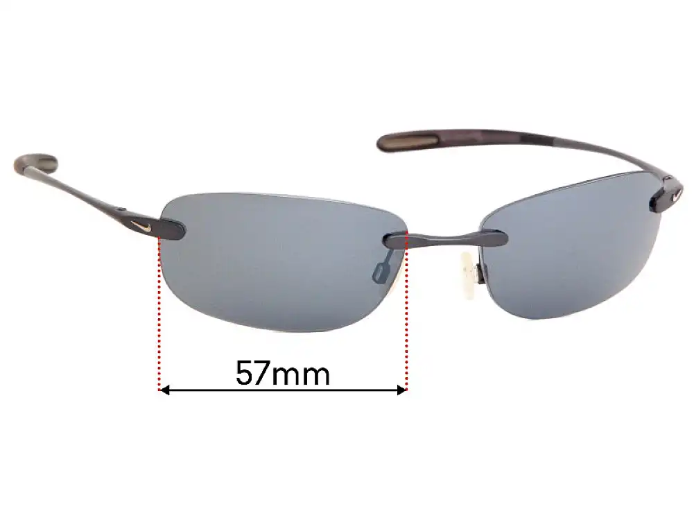 Sunglass Fix Lentilles de Remplacement pour Nike FlyWheel EVO114 - 57mm Wide Sunglass Fix Lentilles de Remplacement pour Nike FlyWheel EVO114 - 57mm Wide